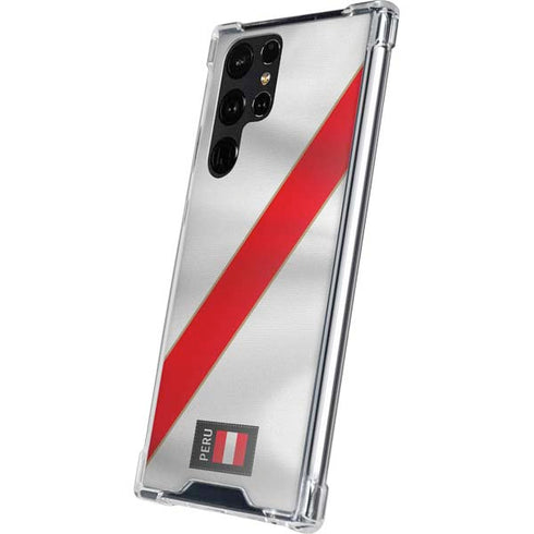 Peru Soccer Flag Galaxy S24 Ultra Clear Case